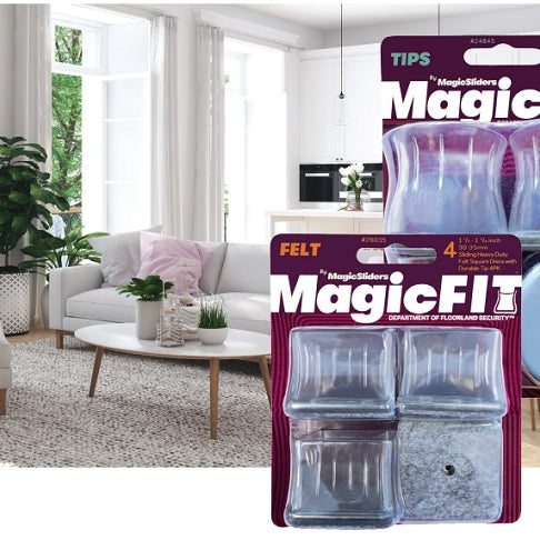 Magic Sliders Introduces New Line of Floor and Furniture Protection, Magic Fit