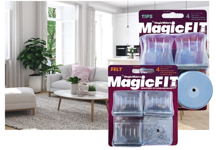 Magic Sliders Introduces New Line of Floor and Furniture Protection, Magic Fit