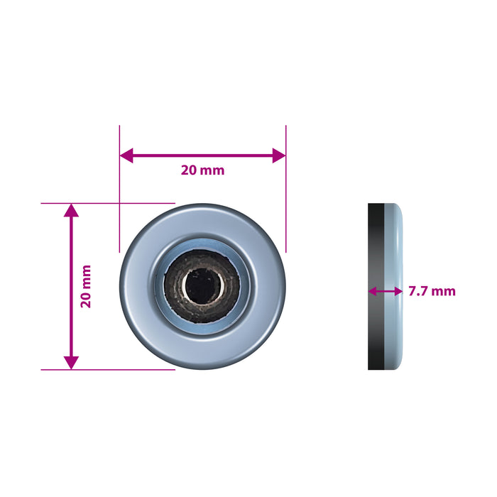 3/4 in. (20mm) Round, Screw-in, 8-pack