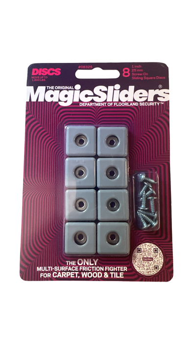 1 in. (25mm) Square, Screw-in, 8-pack