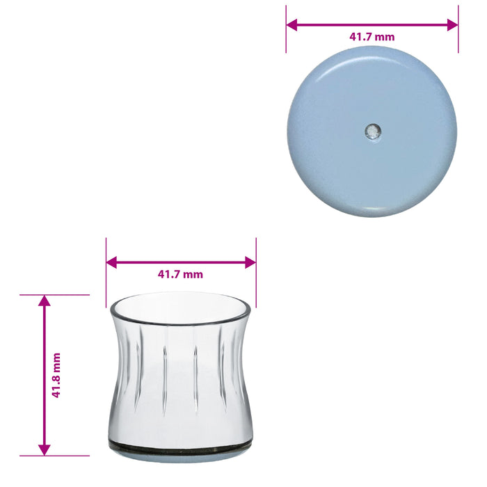 MAGIC FIT - 1 1/4" - 1 7/16" Round Slider - 4 Pack