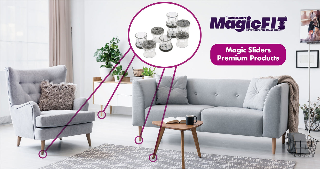 MAGIC FIT - .55" - .70" Round Felt - 8 Pack