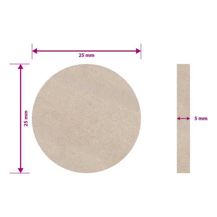1" Round Heavy Duty Felt Value Pack - 60pc