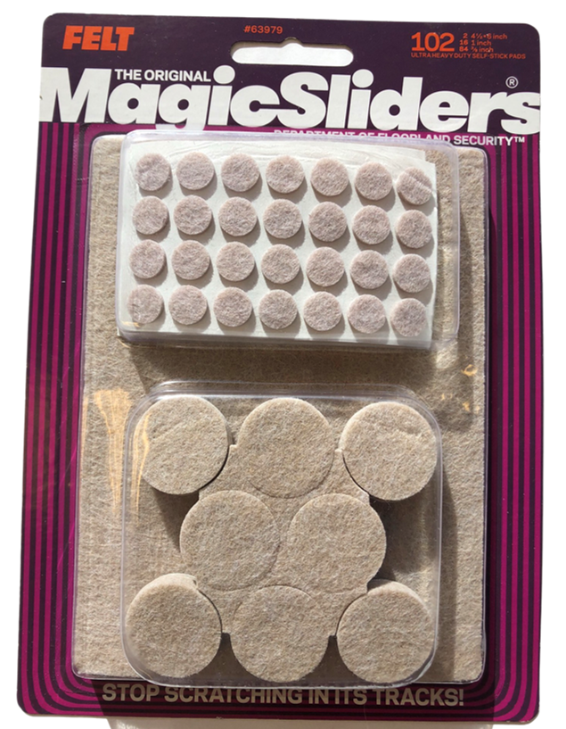 56 Piece Multi Purpose Felt Pads Variety Pack, Brown - Mr. Slider