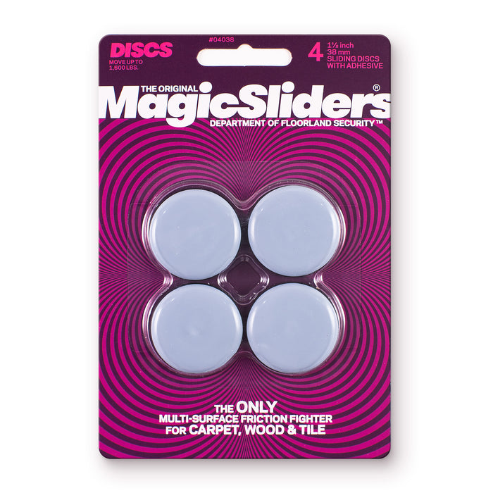 1-1/2 in. (38mm) Round, Self-Adhesive, 4-pack