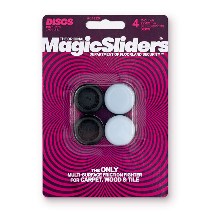 7/8 - 1 in. (22mm - 25mm) Round, Self-Gripping, 4-pack